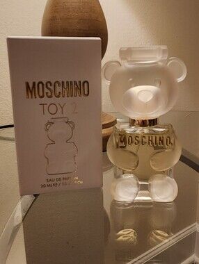Moschino Clear & Gold Bear Bottle Perfume Accent